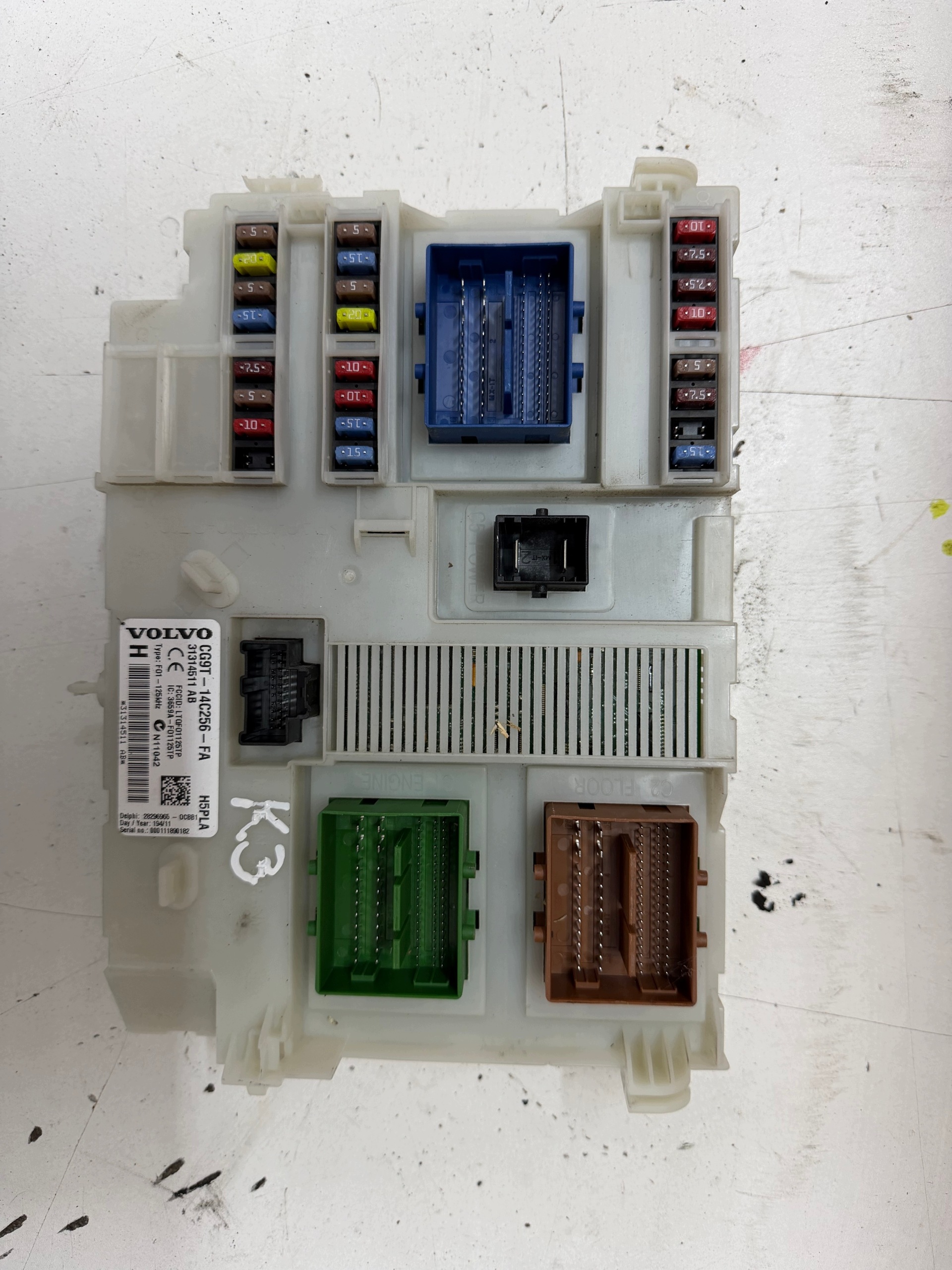 compartment module BSI VOLVO V60 and 1.6 D 31314511AB