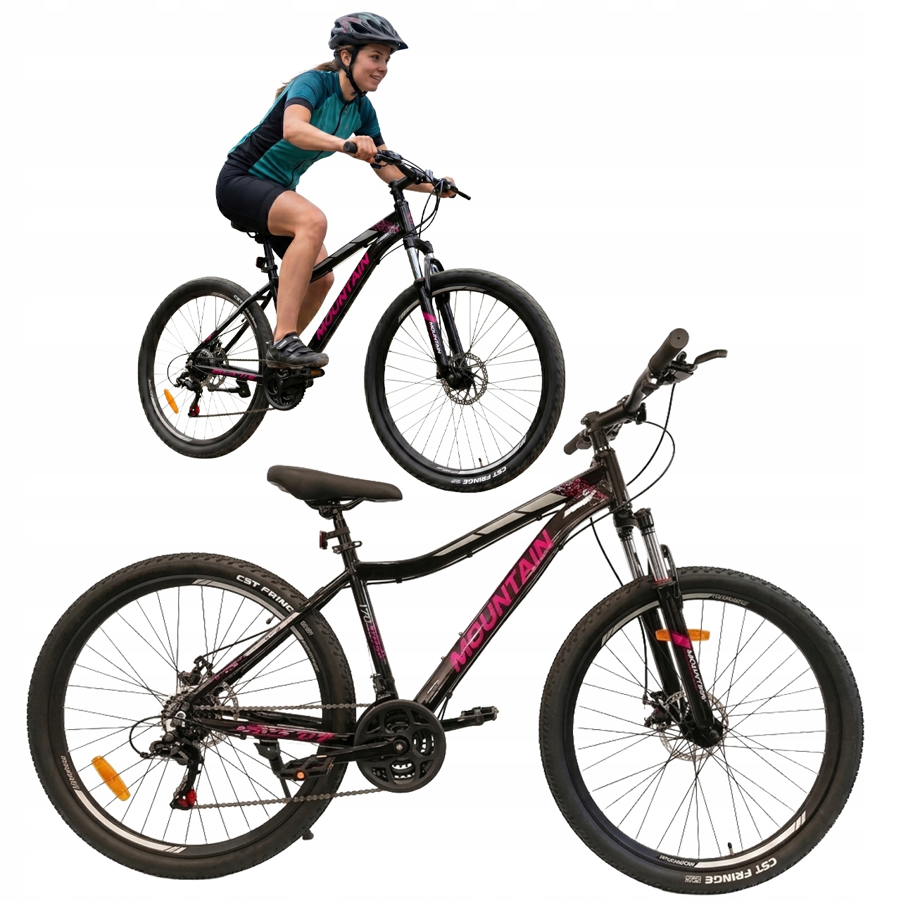 Młodzieżowy Damski Rower Górski Mtb 27.5" Mountain Molly Alu 17" Shimano