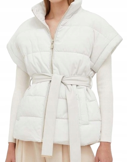 Vesta Morgan Teplá Prošívaná Vesta Bílá Ecru vel. 40