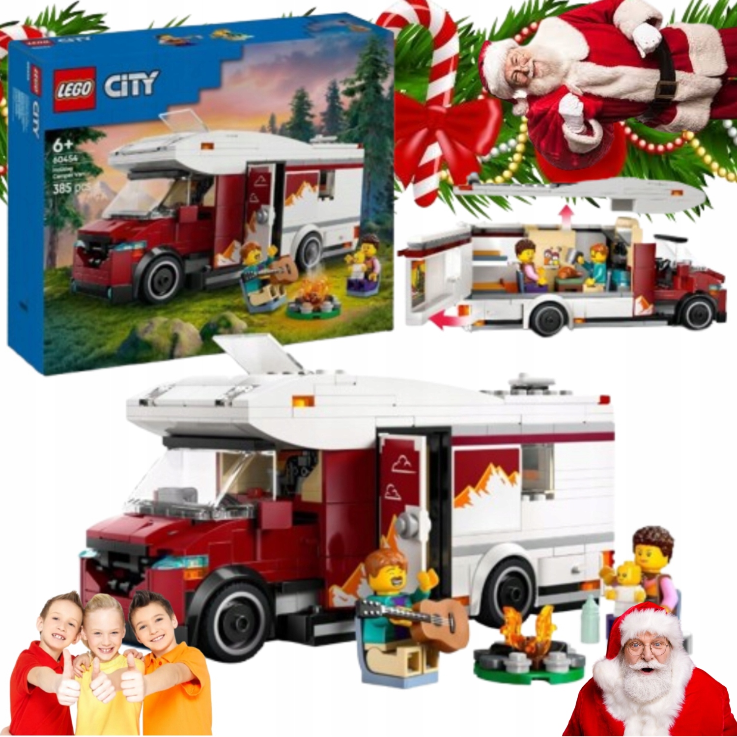 Lego City 60454 Wakacyjny Kamper Pełen Przygód Zestaw Klocki Dla Dzieci 5+