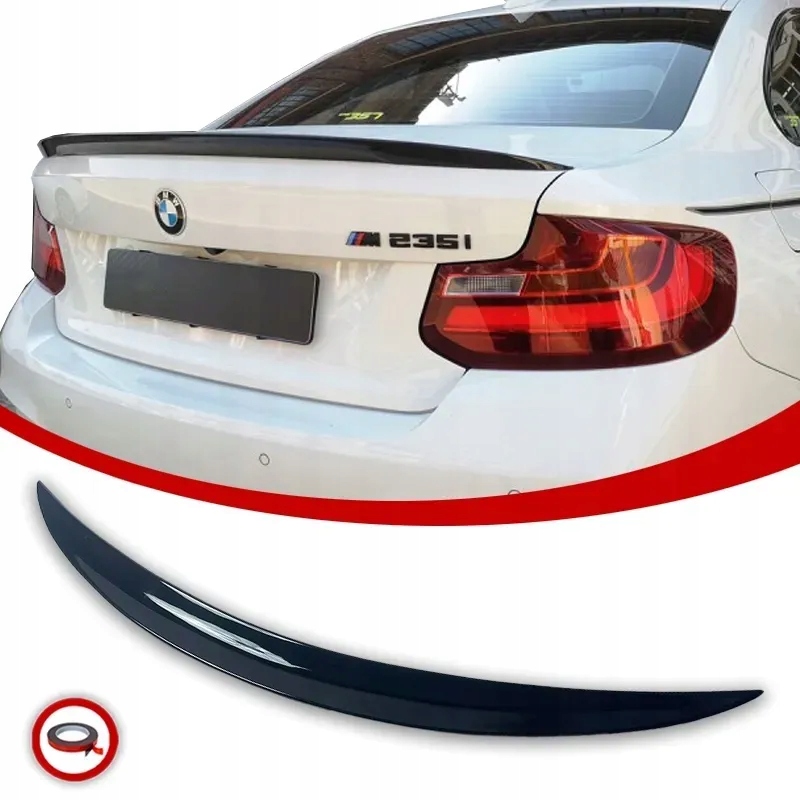 Bmw F22 F87 M2 Letka Spoiler Zadní Krytka Mp Look Černý Lesk
