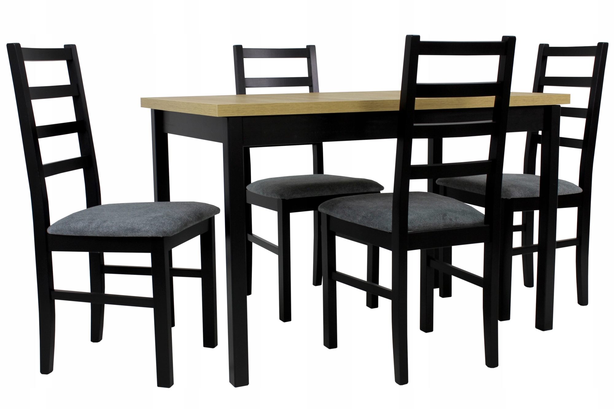 Rozkładany stół 70x120/160cm + 4 krzesła DREWNIANE