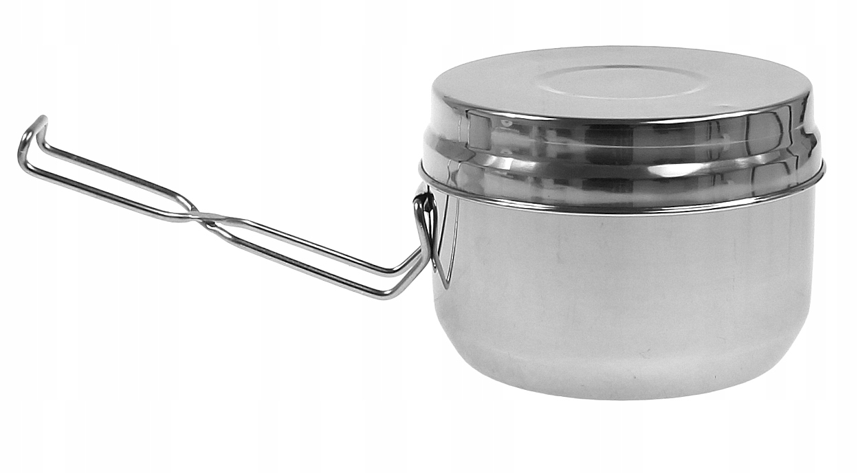 MENAŻKA TURYSTYCZNA Garnek Rondel Kubek Sztućce 7e Średnica największego naczynia 15 cm