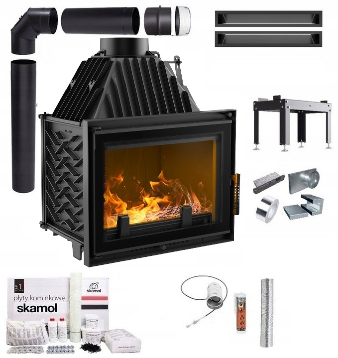 Krbová Vložka Litinová Zuzia 15 Deco Eko Sada Trubky Lufty Desky