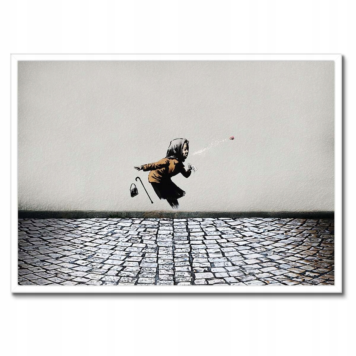 Plakáty v rámu 70x50 Banksy Babička Achoo Kicha