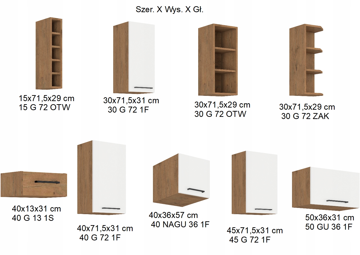 Szafka POŁYSK ALA pod zlewozmywak Szerokość mebla 80 cm