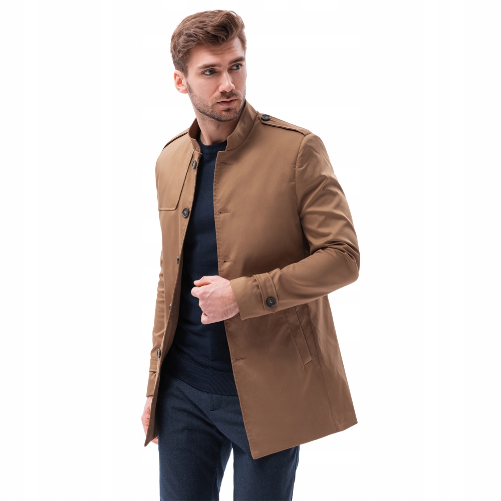 

Płaszcz męski przejściowy trencz C269 c. beż L