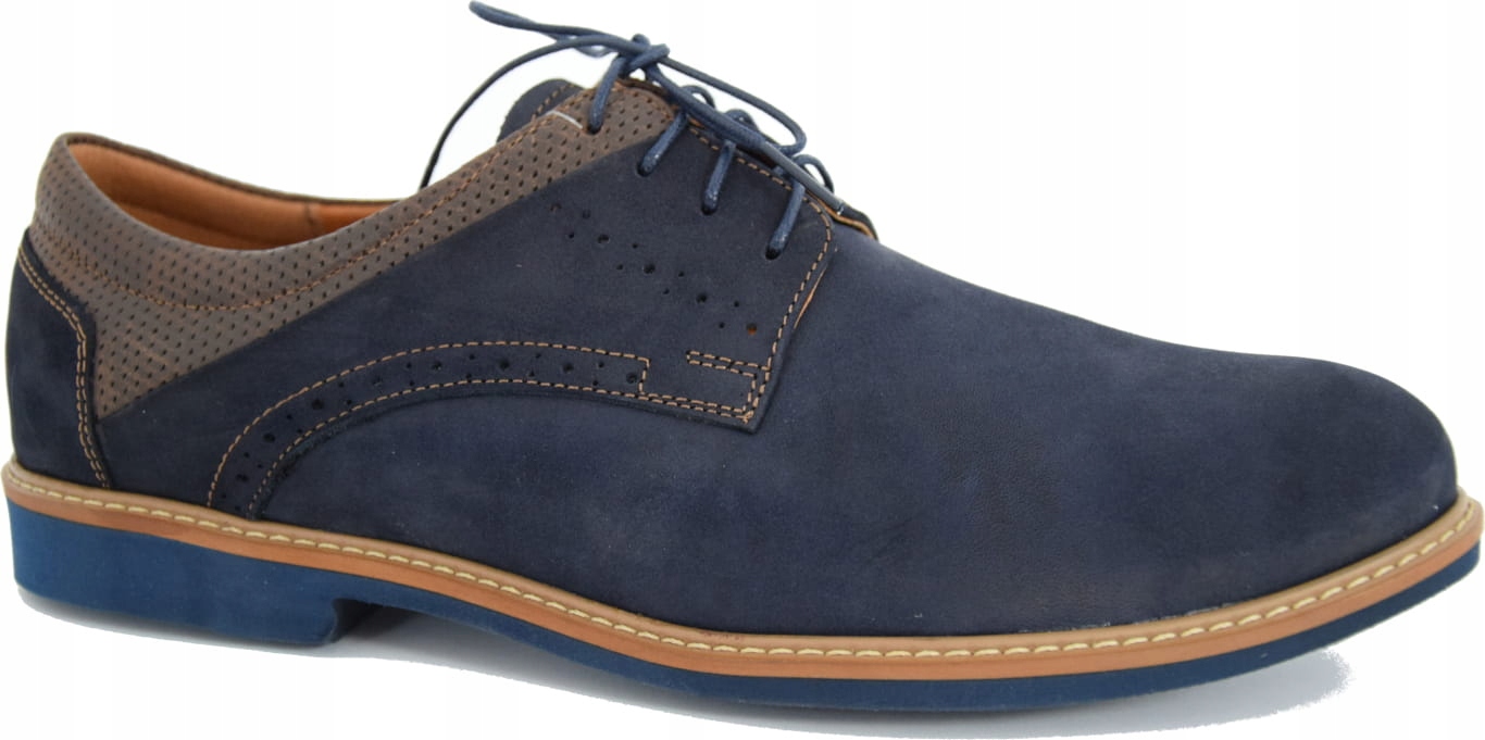 Pánské Polobotky Komfort Styl A Pohodlí Nubuk 822 R40