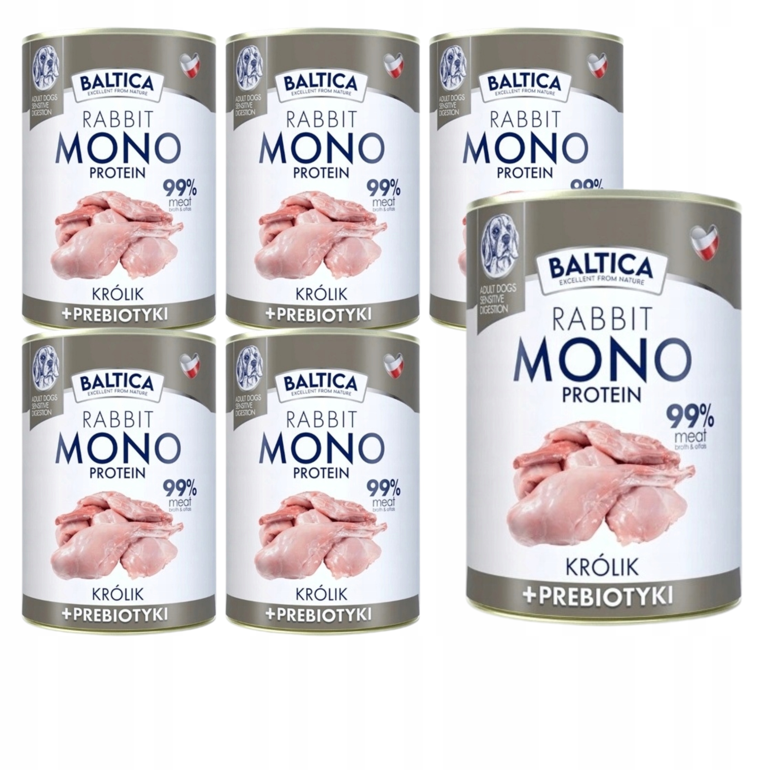 Baltica Nutraceutic Rabbit 99% and prebiotics 400g Królik 6X400