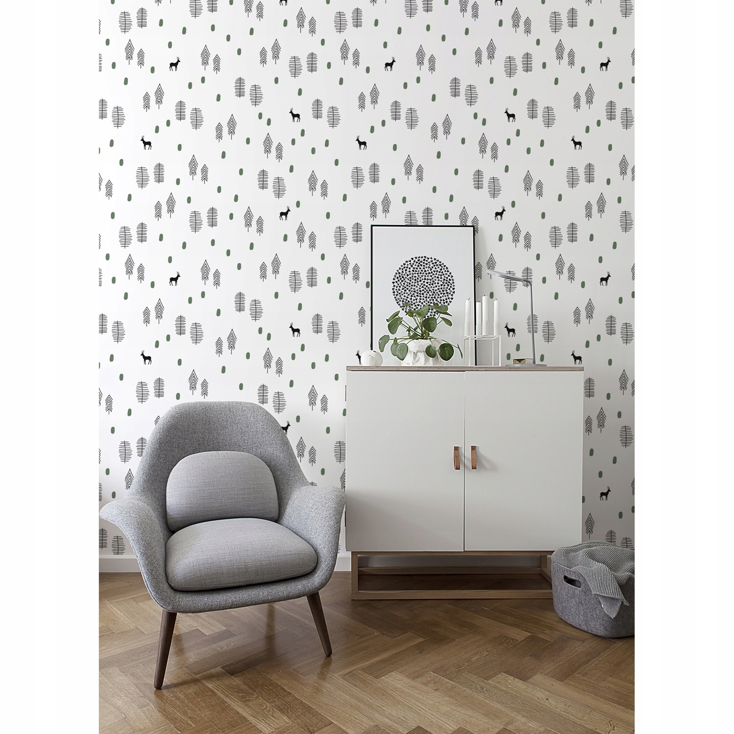 

Fototapeta ścienna Nowoczesny leśny wzór 208x146cm