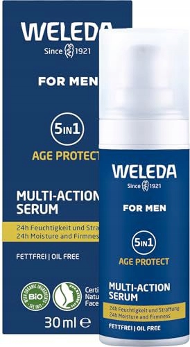 Weleda Bio For Men 5IN1 Multi Action Sérum Přírodní Kosmetika Pro Muže S Anti-aging Účinkem
