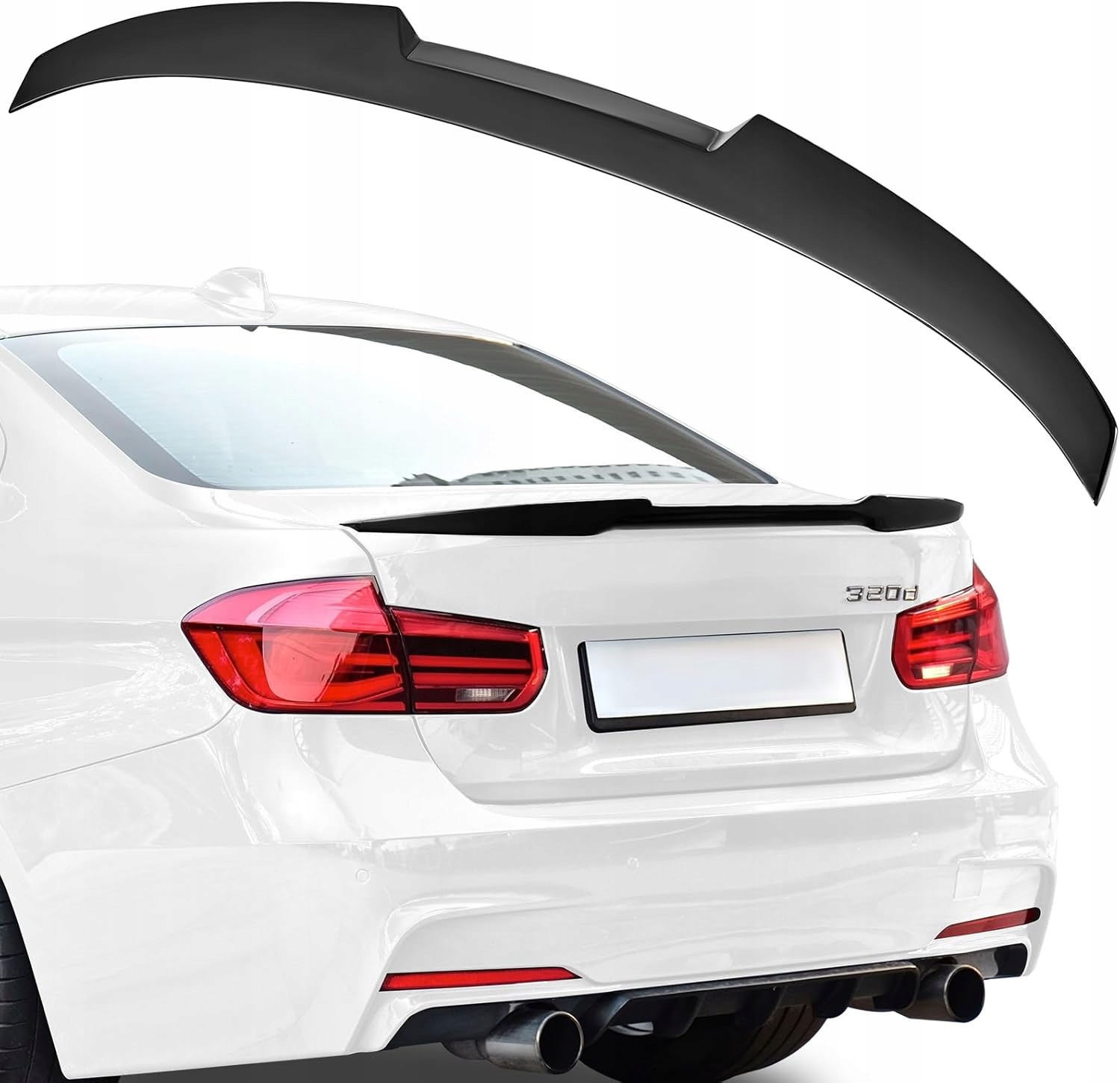 Spoiler Zadní Klapky Zavazadlového Prostoru Pro Bmw F30 Spoiler M4 Vzhled Černý Lesk