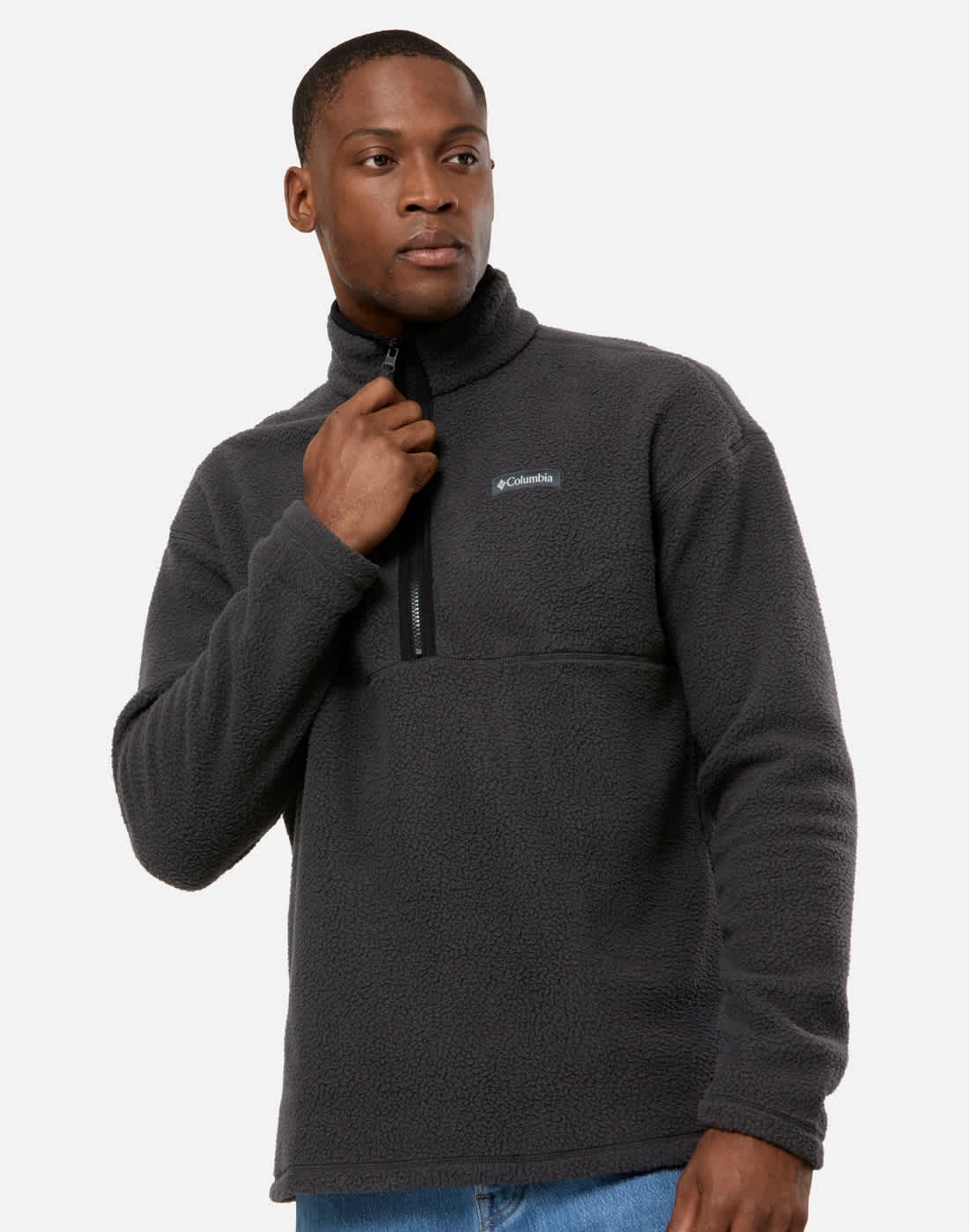 Polar męski Columbia Bronze Mile szary Half Zip XL bluza ze stójką