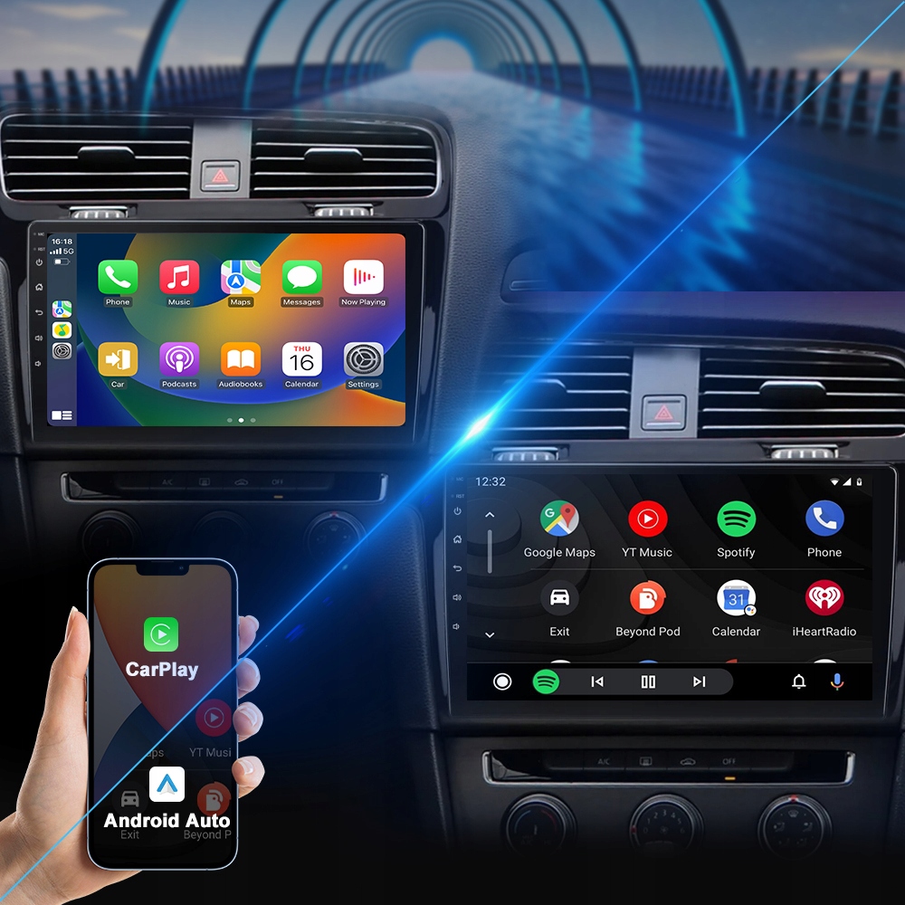 RADIO SAMOCHODOWE ANDROID 13 VW GOLF 7 2013-2017 CARPLAY ANDROID AUTO 2/64G Marka inna