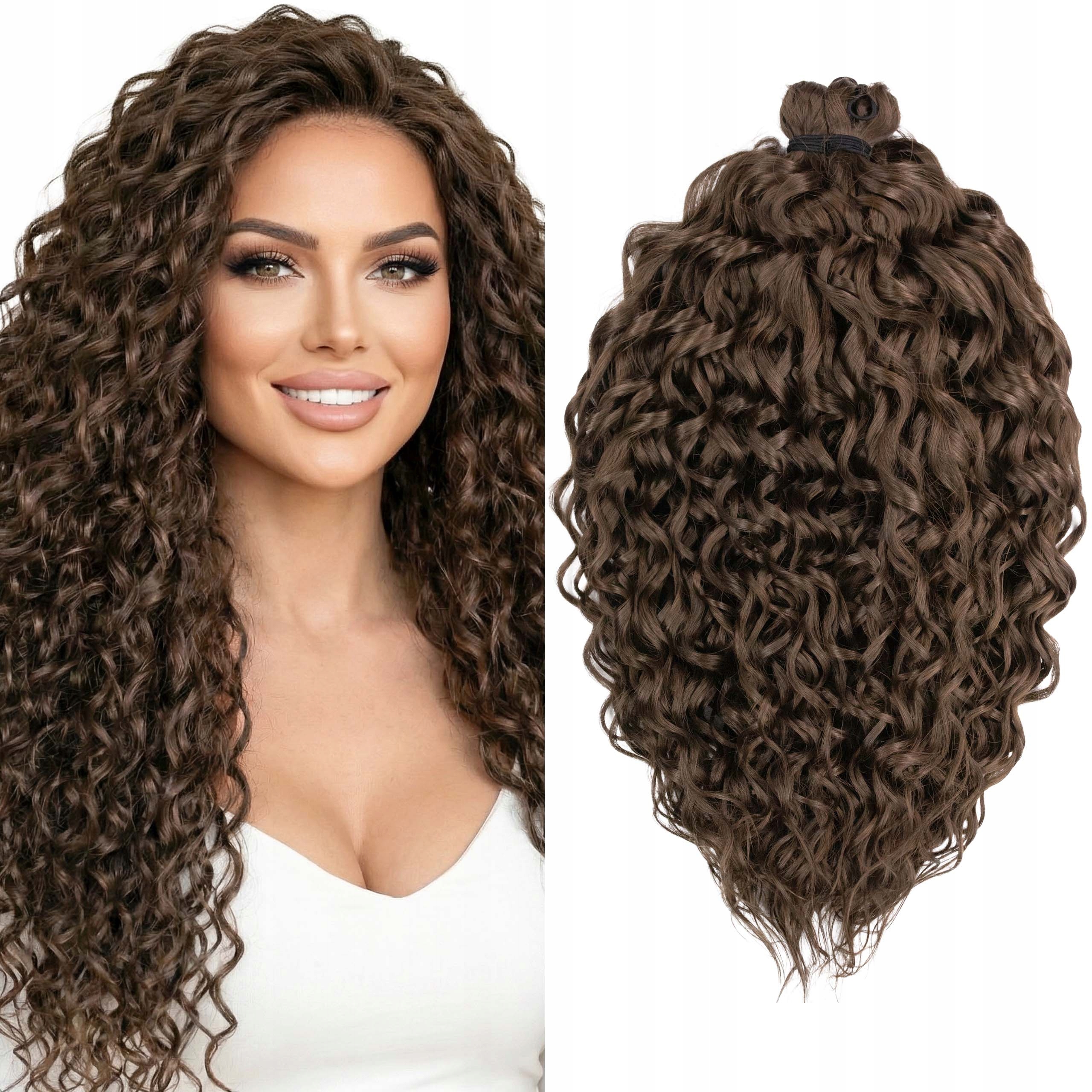 Syntetické vlasy a umělé vlny Afroloki Jessica Pro 20" hnědé 50 cm 300 g