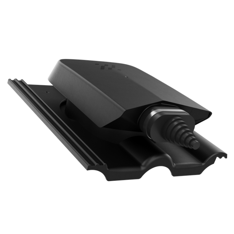 Solární střešní průchod solárních kabelů Braas Romanská Černá