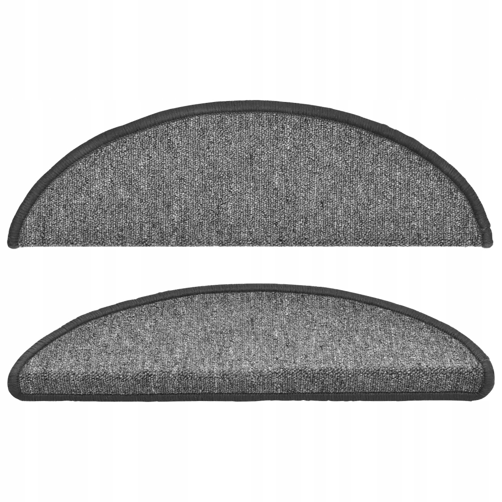 vidaXL Nakładki na schody, 15 szt., 56 x 17 x 3 cm, ciemnoszare Grubość 3 mm