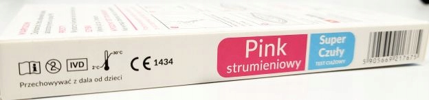 STRUMIENIOWY TEST CIĄŻOWY PINK SUPER CZUŁY Kod producenta 5905669217675