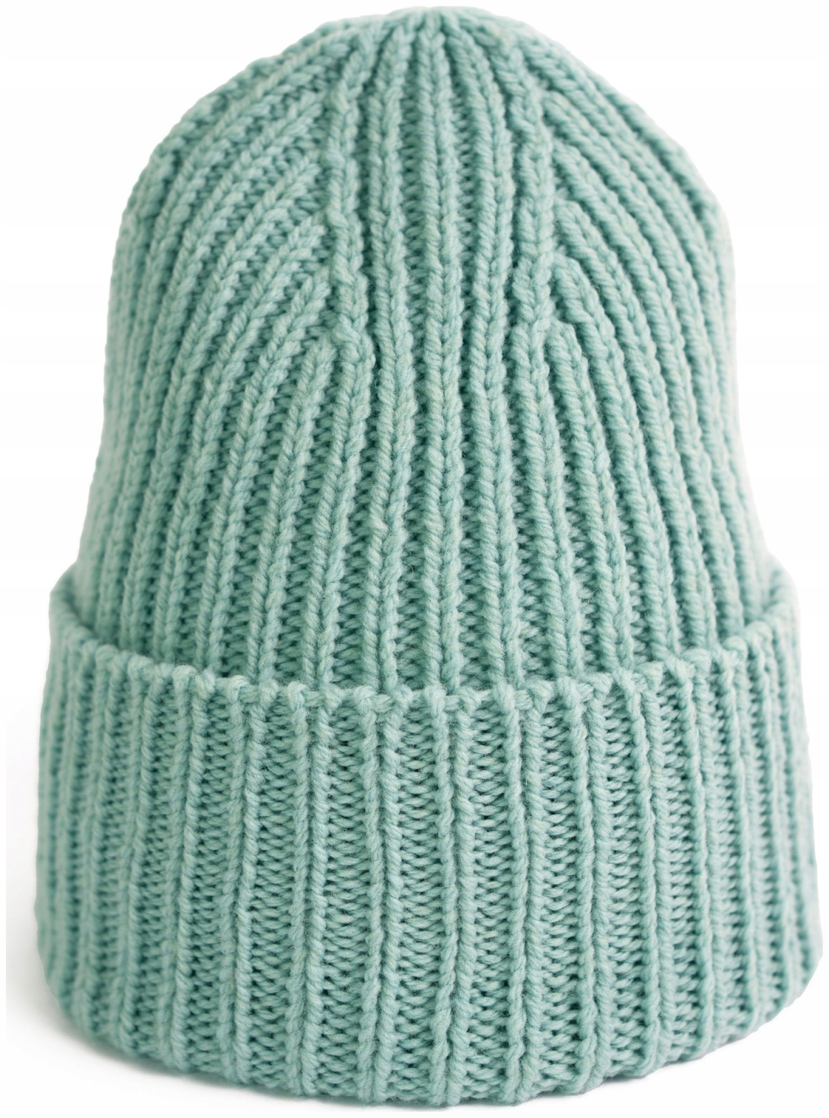 Čepice vlněná čepice dámská, pánská, přírodní vlna-virgin, mátová