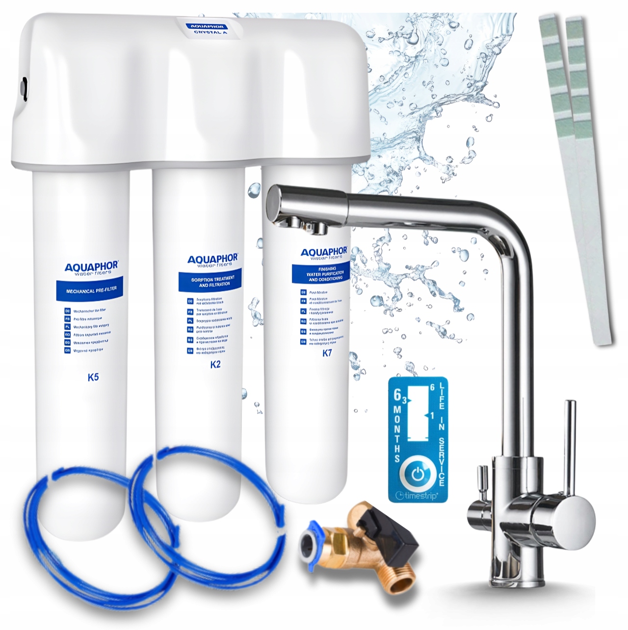 Sada Pro Filtrování Pitné Vody Aquaphor Křišťál A Pzh A Kohoutek 3 Cestný