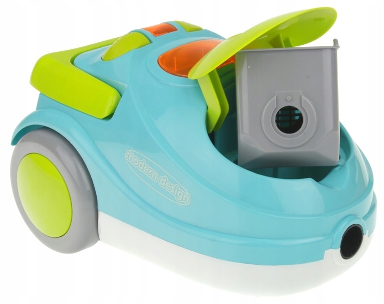 Odkurzacz Zabawkowy Elektroniczny na Baterie Światło Dźwięk Funkcja Ssania Baterie 4 x C LR14