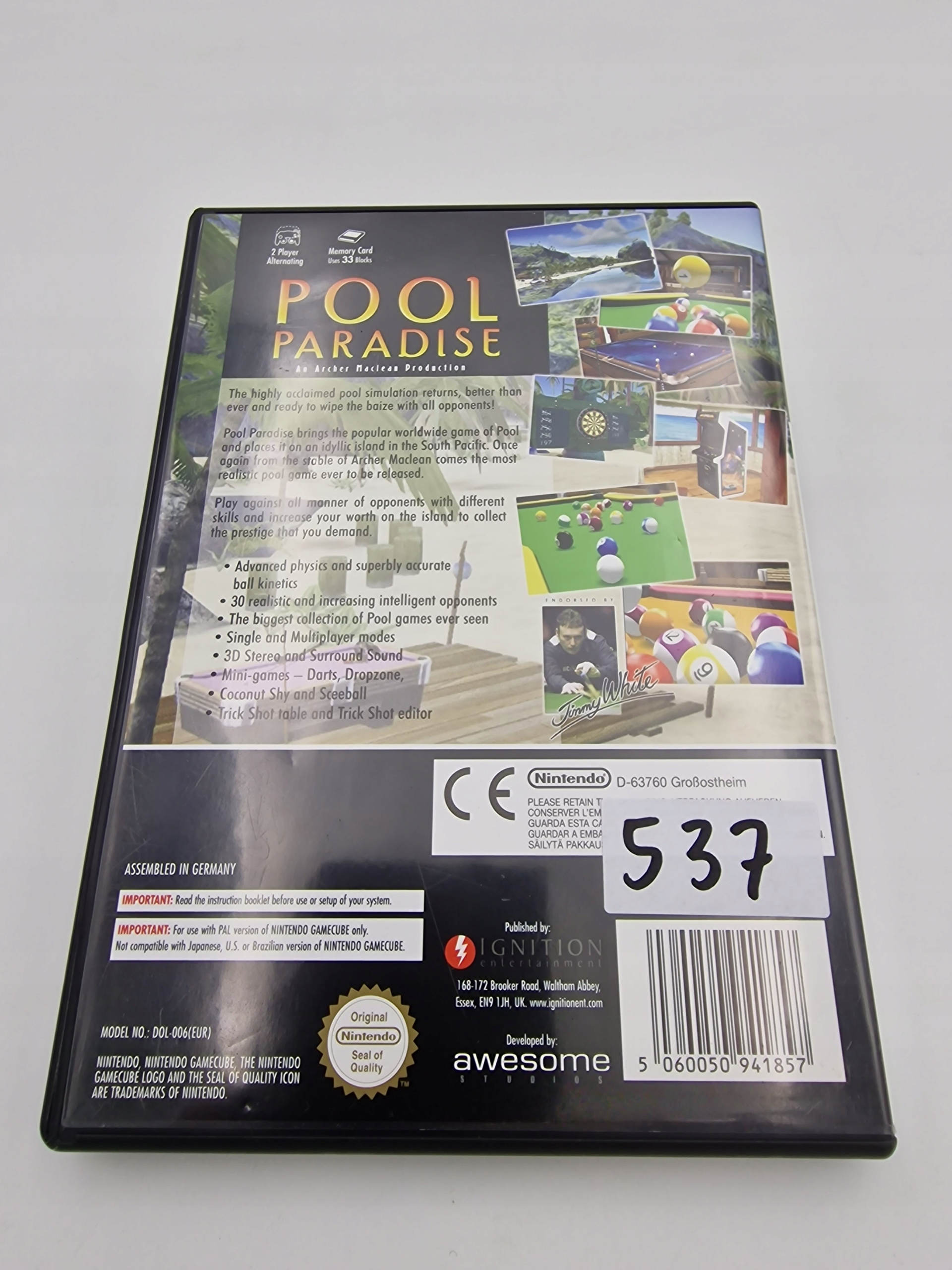 NINTENDO GAMECUBE POOL PARADISE Platforma Nintendo GameCube