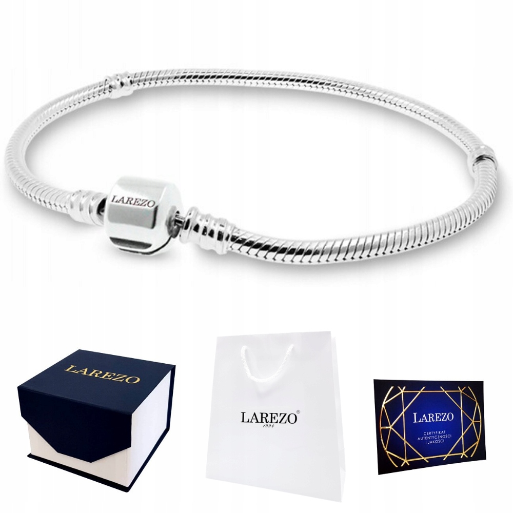 

Bransoletka srebrna modułowa charms zawieszka 20cm