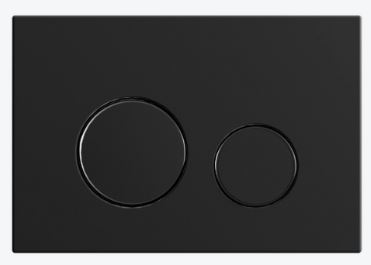 Nest splachovací tlačítko Wc Excellent Wc Flaro Expert černá matná