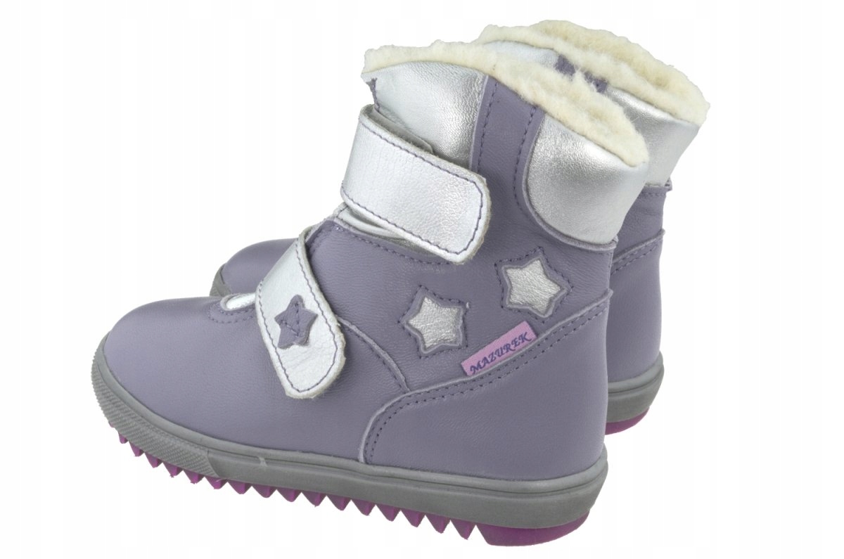 Trzewiki zimowe Mazurek 287 lawenda/srebro roz.26 Płeć dziewczynki