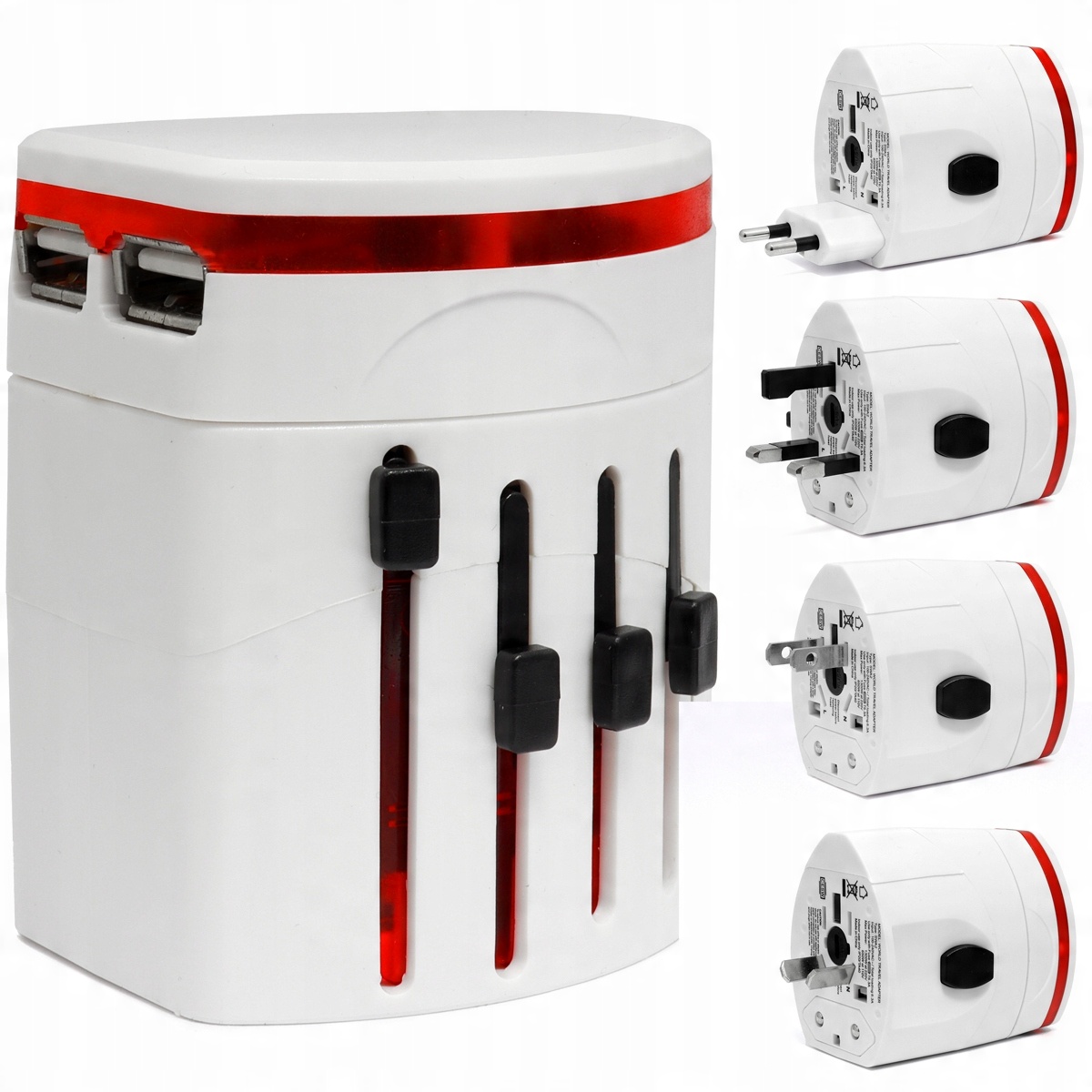 

Ładowarka Adapter Usb Na Wszystkie Kraje Ue Uk Usa