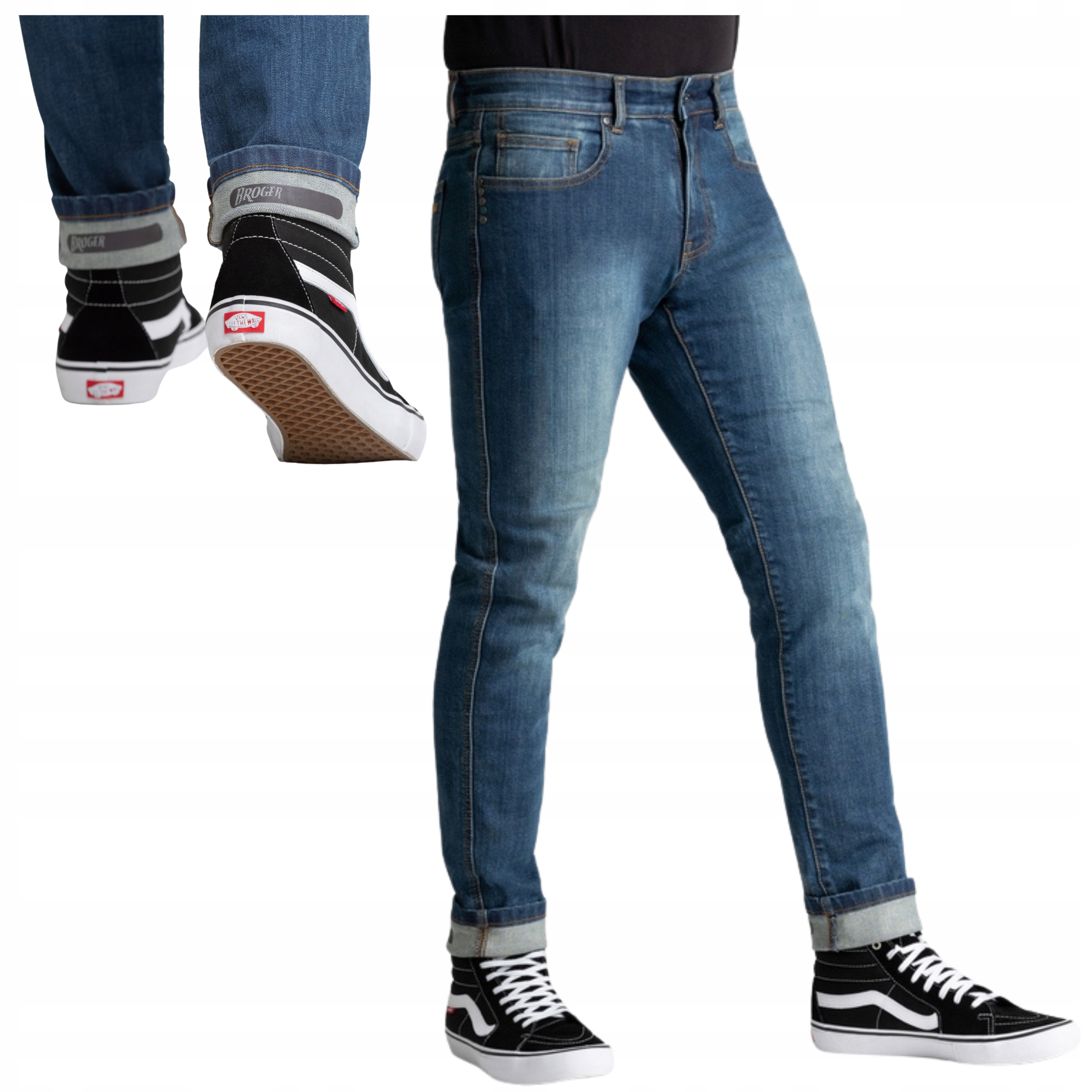 Motocyklové nohavice Džínsy Broger California 38/34