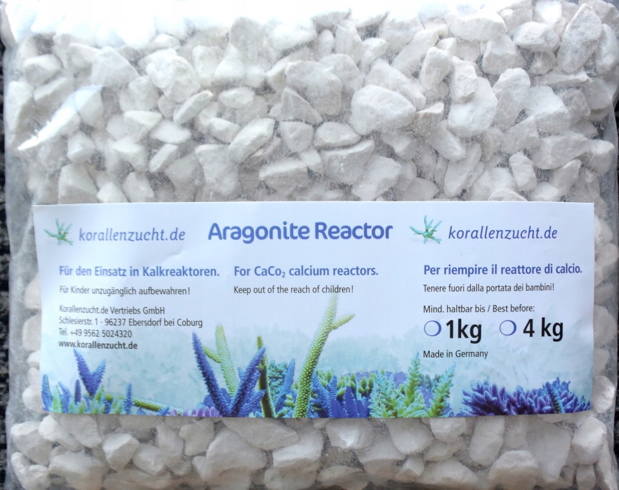Vložka Do Aragonitového Reaktoru Korallen Zucht Přírodní Hrubá 4KG