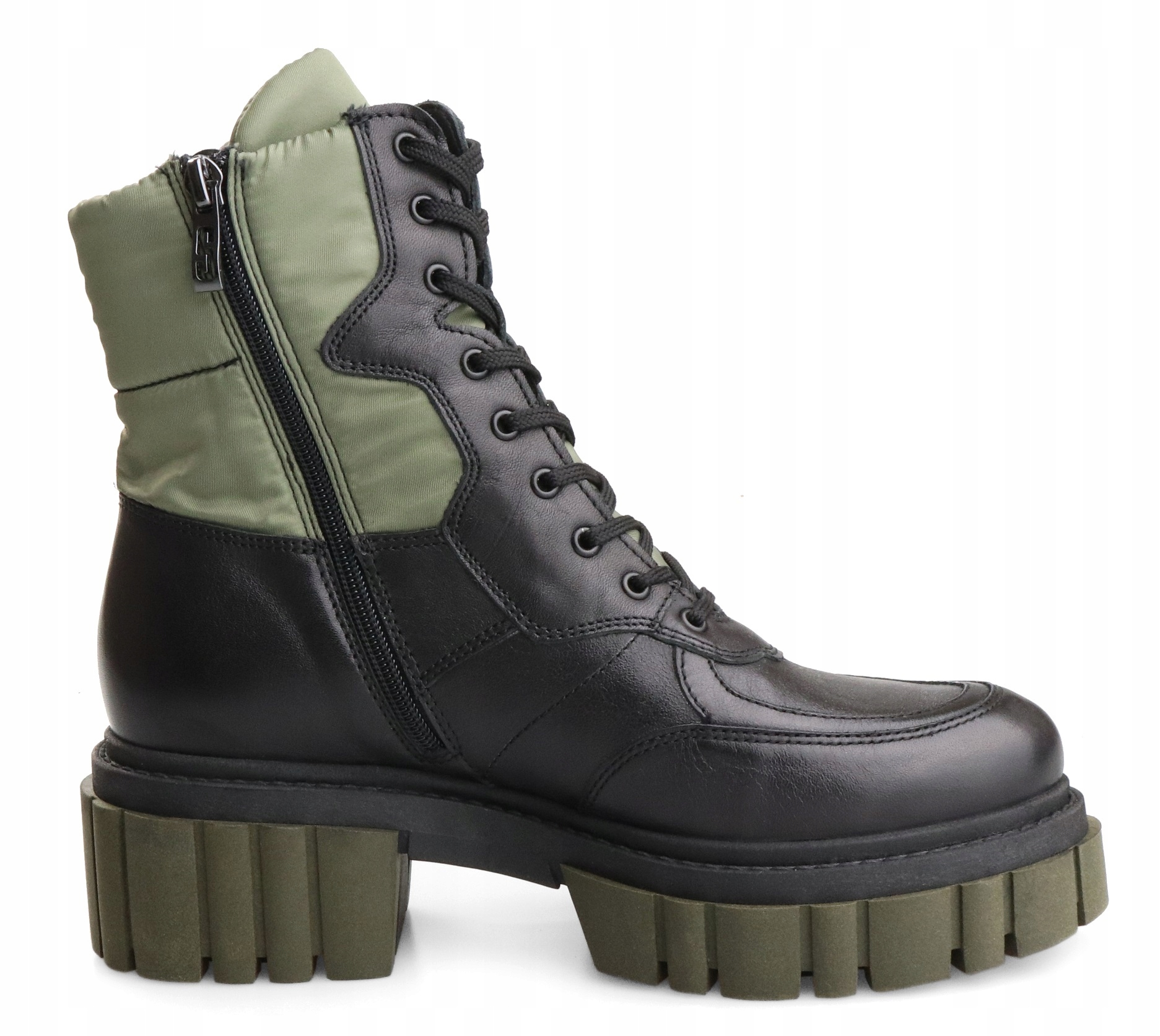 czarne skórzane trzewiki trapery SIMEN 5237A Kod producenta 5237A