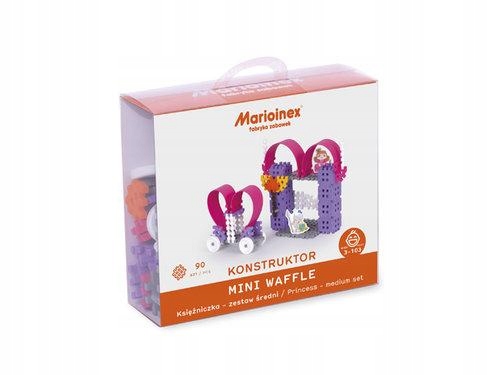KONSTRUKTOR MINI WAFLE KSIĘŻNICZKA 90 SZTUK MARIOINEX 4+