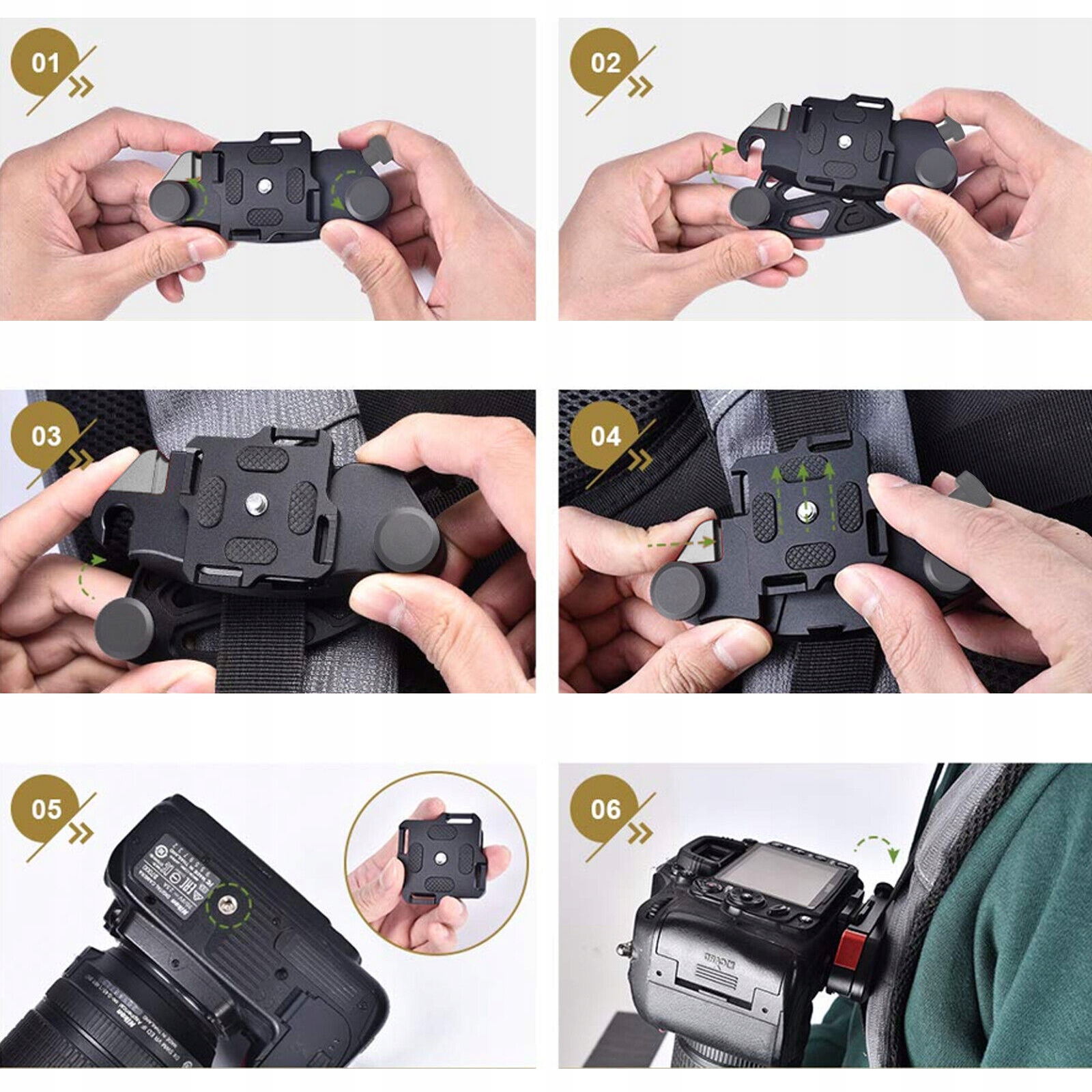 KLIPS MOCOWANIE UCHWYT NA PASEK DO APARAT DSLR 1/4 EAN (GTIN) 0191491627392