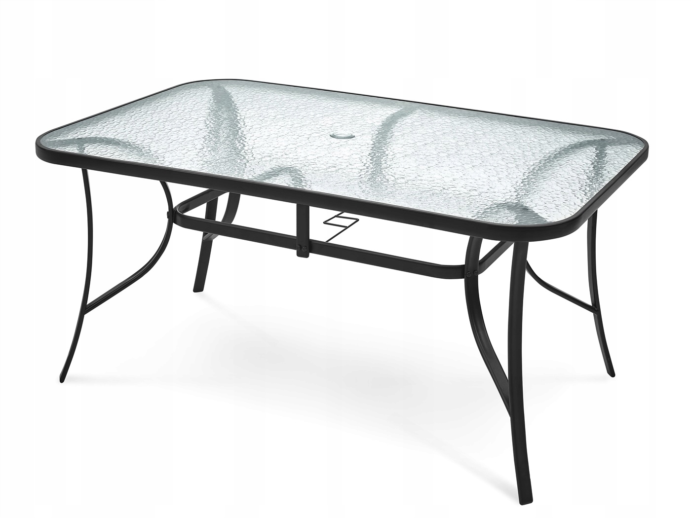 MEBLE OGRODOWE TARAS 6 KRZESEŁ OGRODOWY ZESTAW Kolor czarny