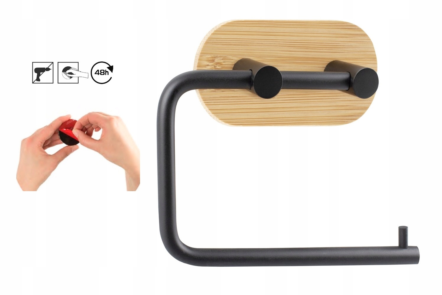 WIESZAK uchwyt przyklejany samoprzylepny na papier Marka Magiczna-Łazienka