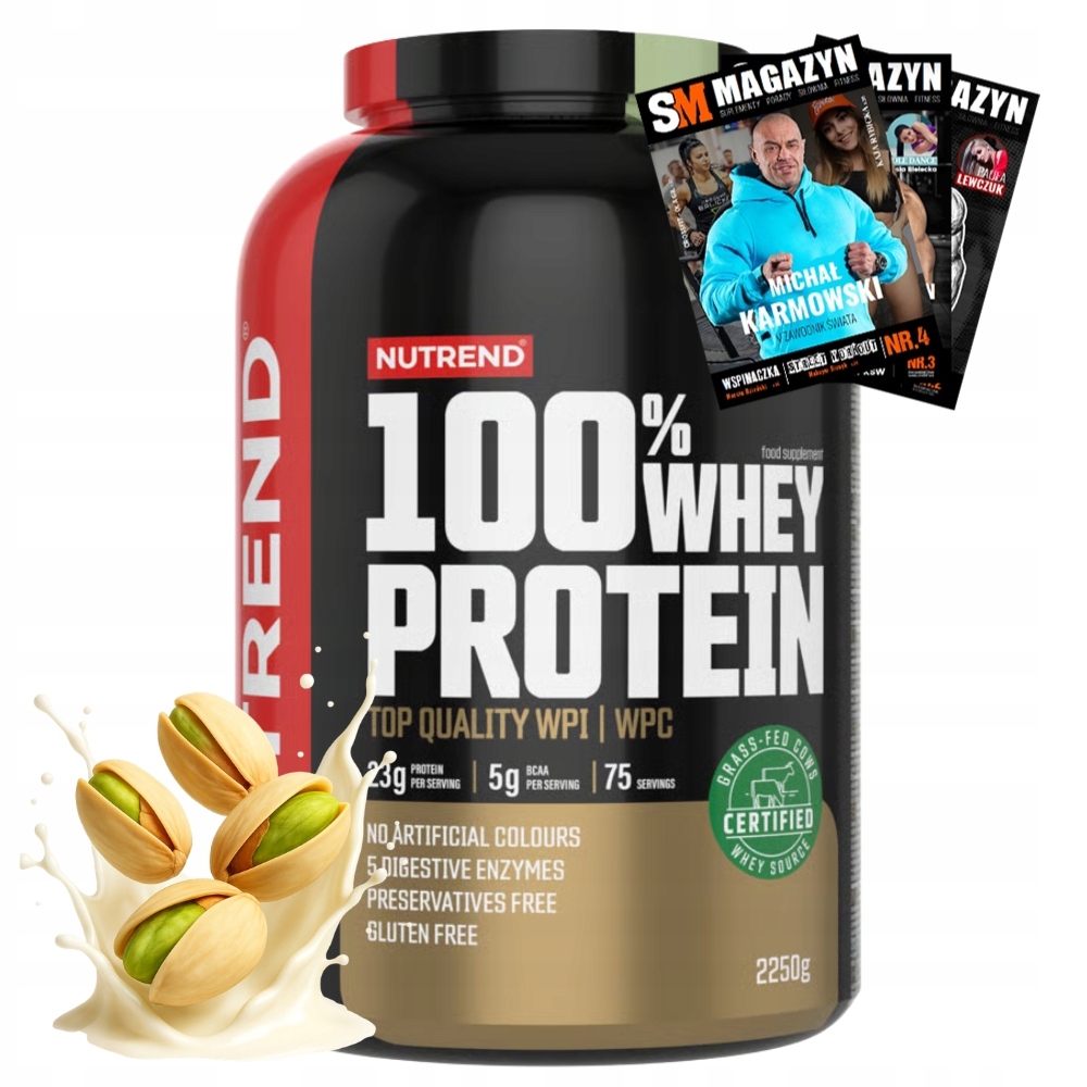Nutrend 100% Whey Protein Protein Komplex Bílkovin Wpc Wpi 2250 g