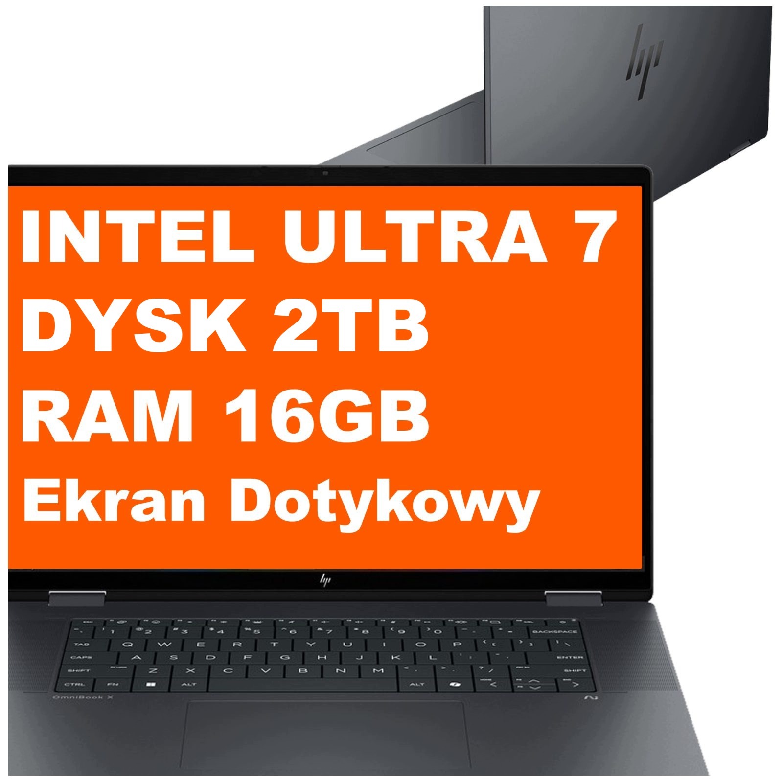 Laptop Hp OmniBook X 16-as Ultra 7 16GB 2TB Intel Arc 16" 2k Dotyk Win 11