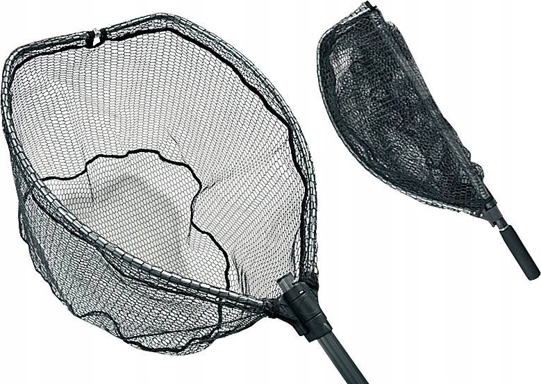 Podbierak wedkarski Jaxon 180cm Spinning Składany siatka nylonowa czarna