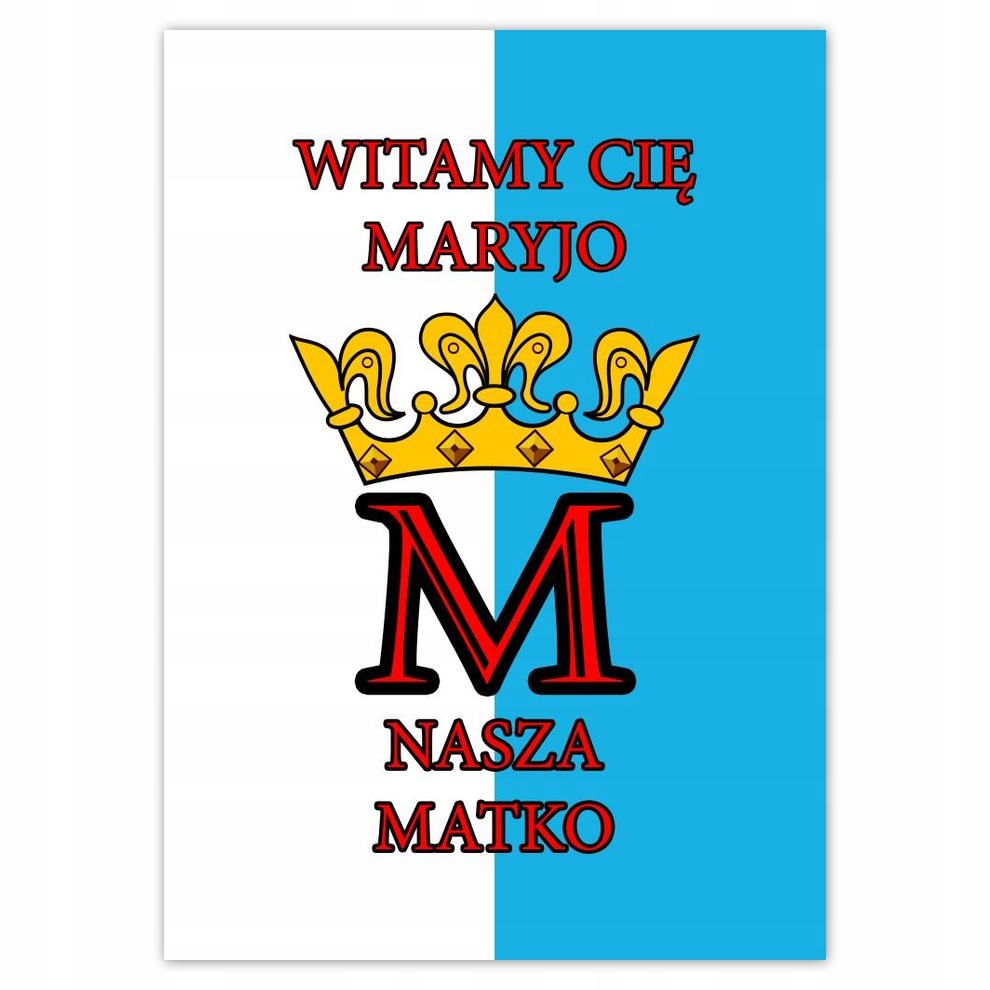 

Naklejki 50x70 Witam Cię Maryjo Matko
