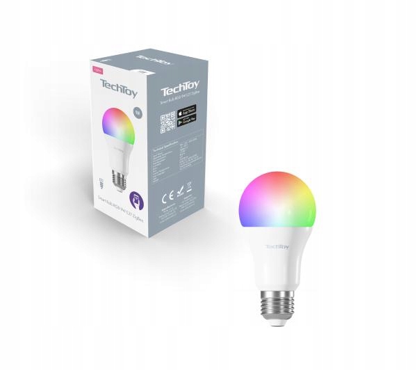 Żarówka LED Tesla TechToy TSL-LIG-A70ZB-3PC ZigBee E27 9W 806 lm 3 sztuki Stan opakowania oryginalne