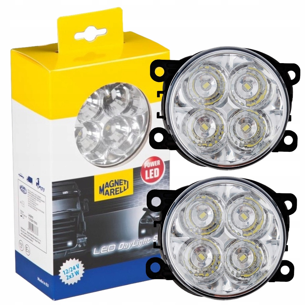 MAGNETI MARELLI TAGFAHRLICHT RUND 90mm LED-DayLine DayLight TFL DLR 12V/24V