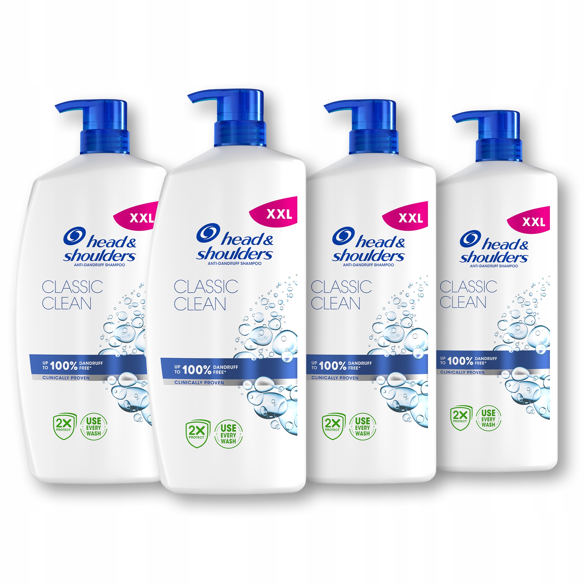 Head & Shoulders Classic Clean Szampon do włosów, 4 x 800 ml
