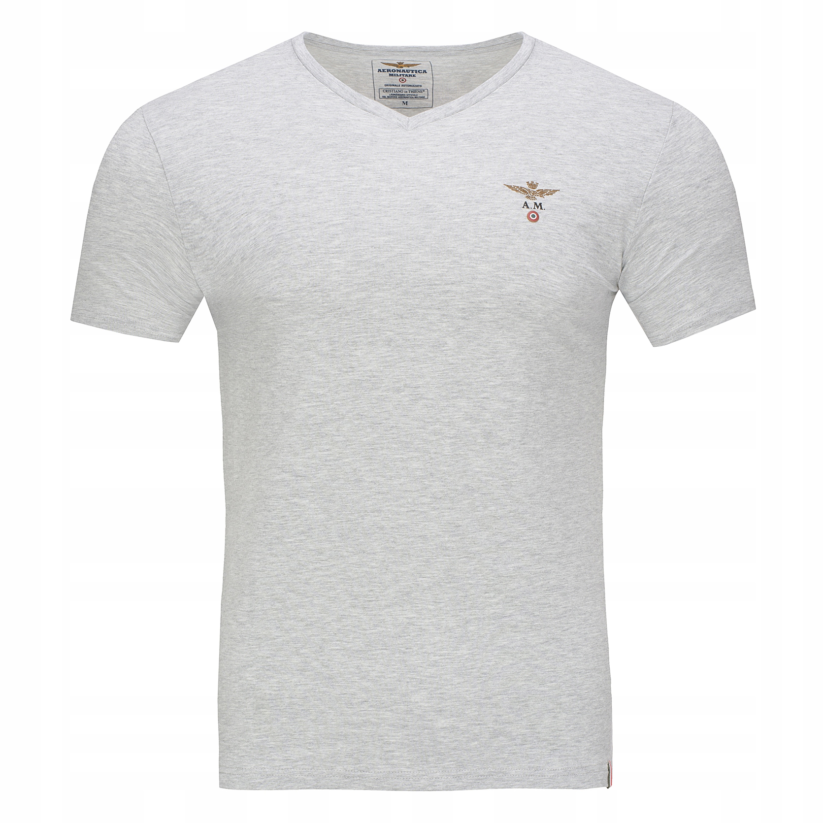 

Aeronautica Militare szary t-shirt męski v-neck XL
