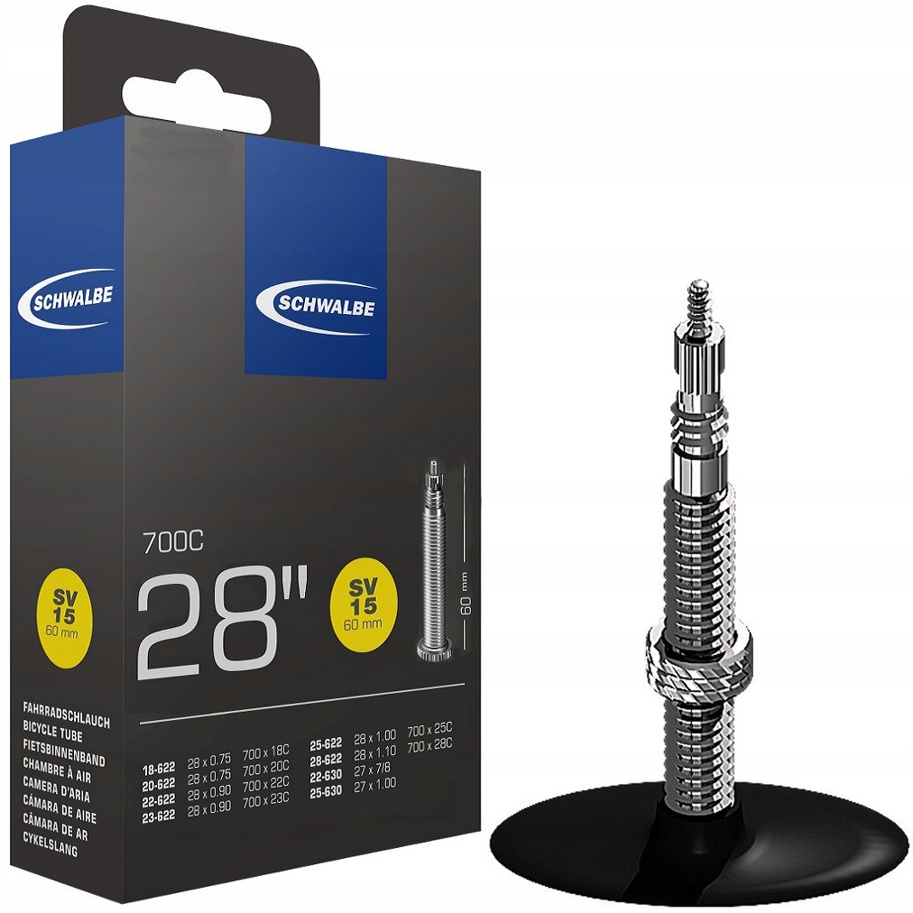 

Dętka Schwalbe Sv 15 700x18-28C (18/28-622) 60mm