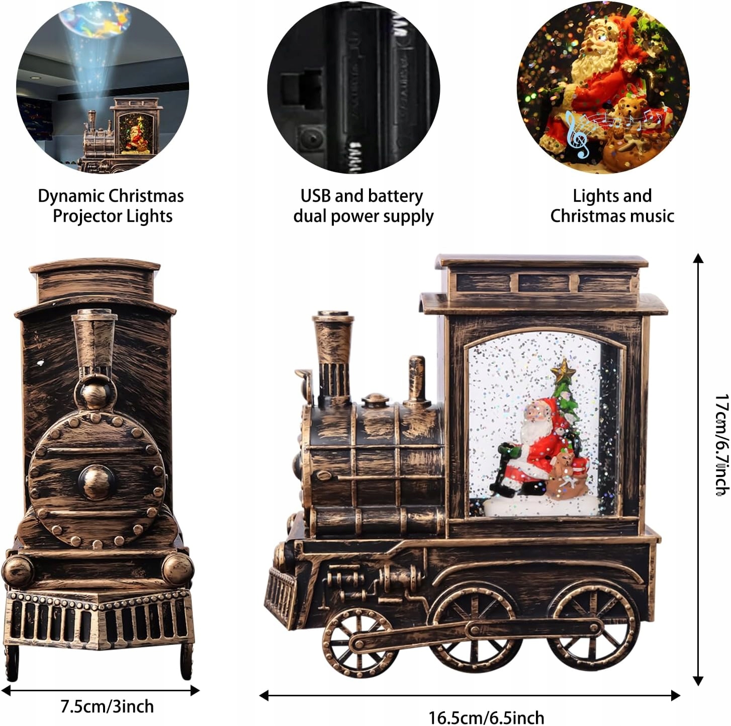 LATARNIA ŚWIĄTECZNA KULA ŚNIEŻNA PROJEKTOR Kod producenta 34343