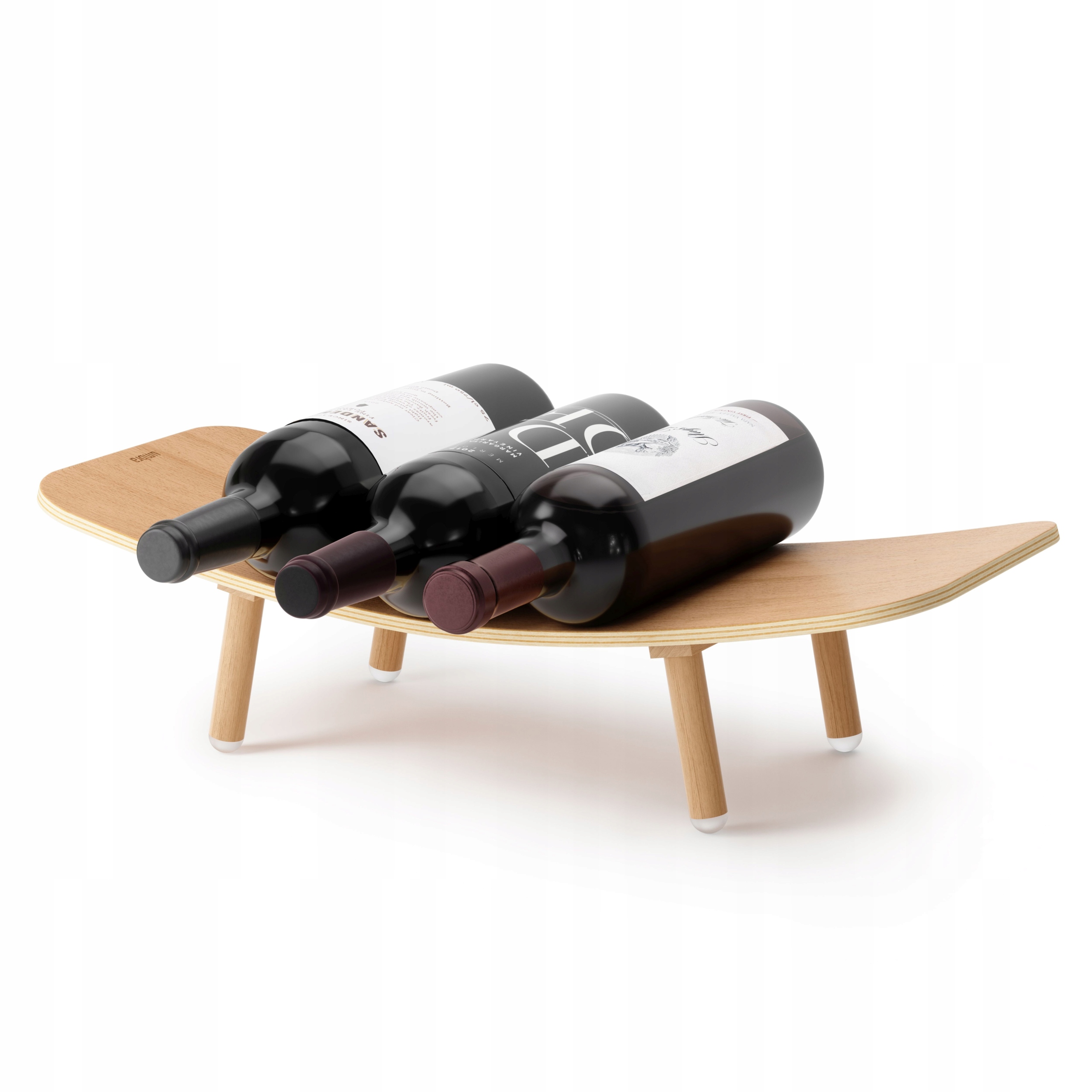 Drevený stojan na víno organizér na pracovnú dosku do kuchyne, jedálne a obývačky Vinola
