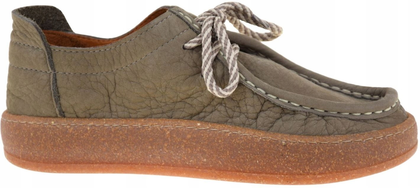 Dámské kožené polobotky Ravini 241094 hnědé na platformě pohodlné VEL.40