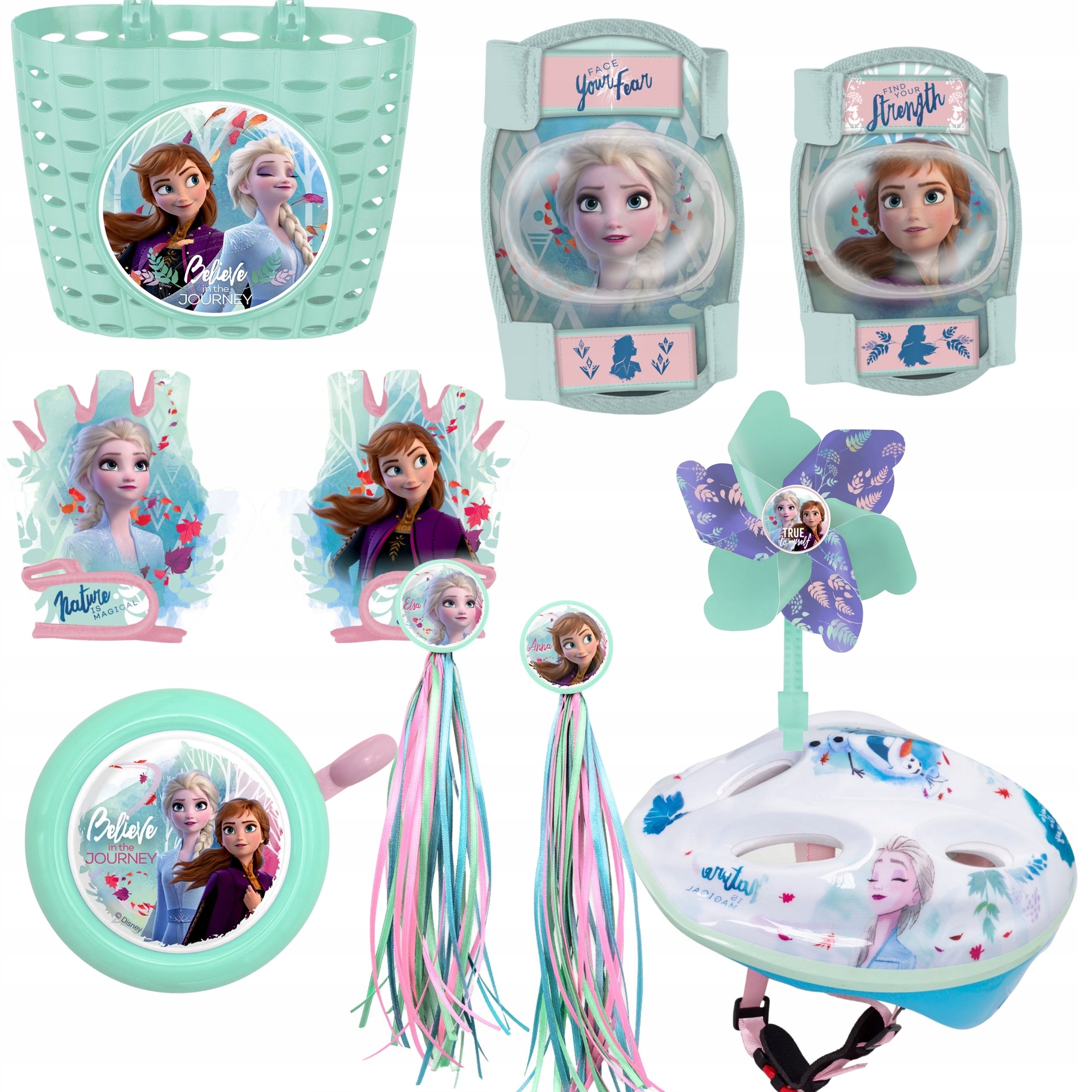 RĘKAWICZKI ROWEROWE DLA DZIEWCZYNKI DZIECIĘCE ELSA KRAINA LODU 4-6 Typ Krótkie